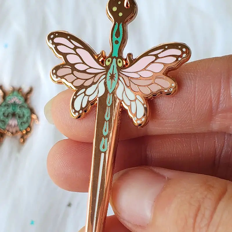 Nana Williams "Dragonfly Dagger" Enamel Pin