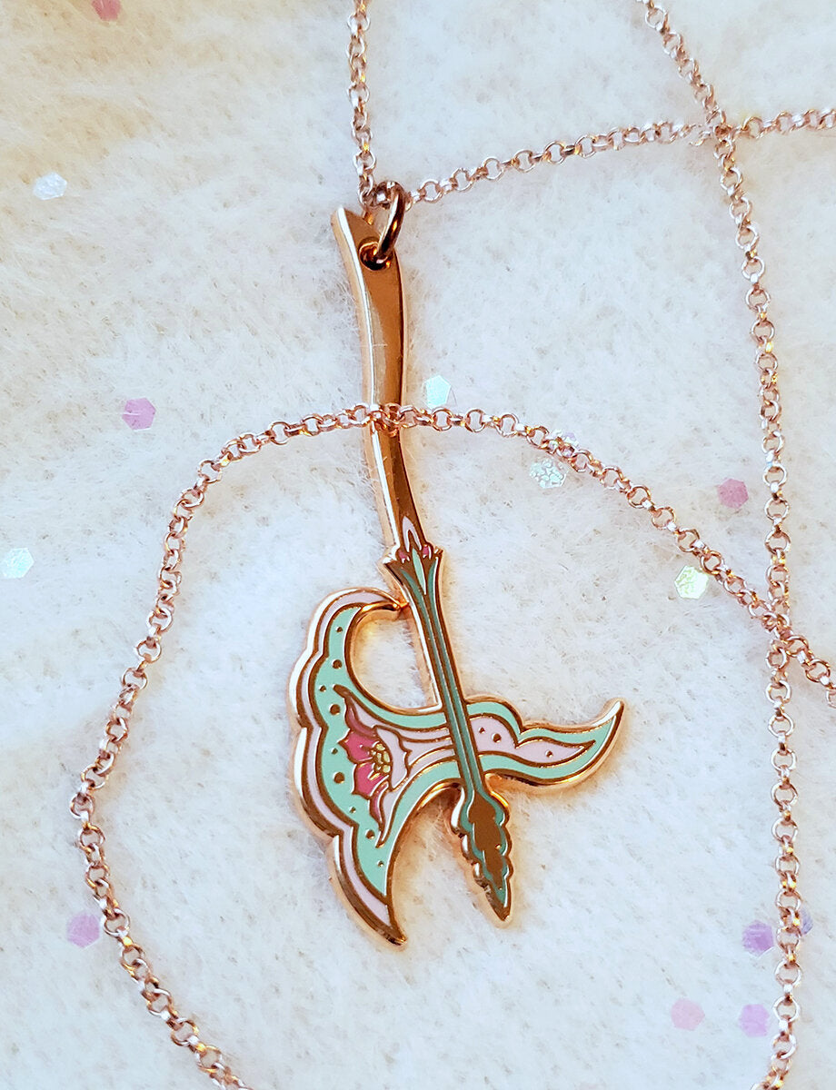 Nana Williams "Flower Guardian Battle Axe" Necklace