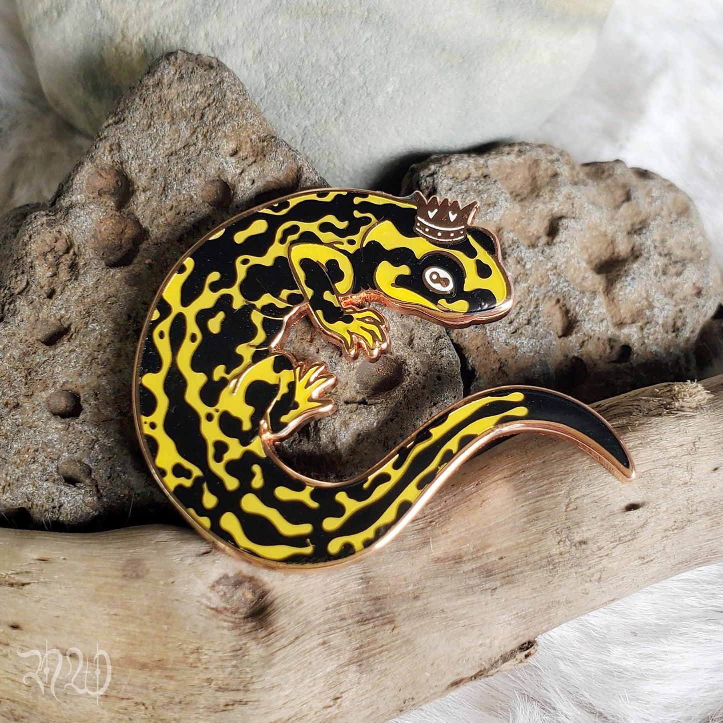 Nana Williams "Salamander" Glow in the Dark Enamel Pin