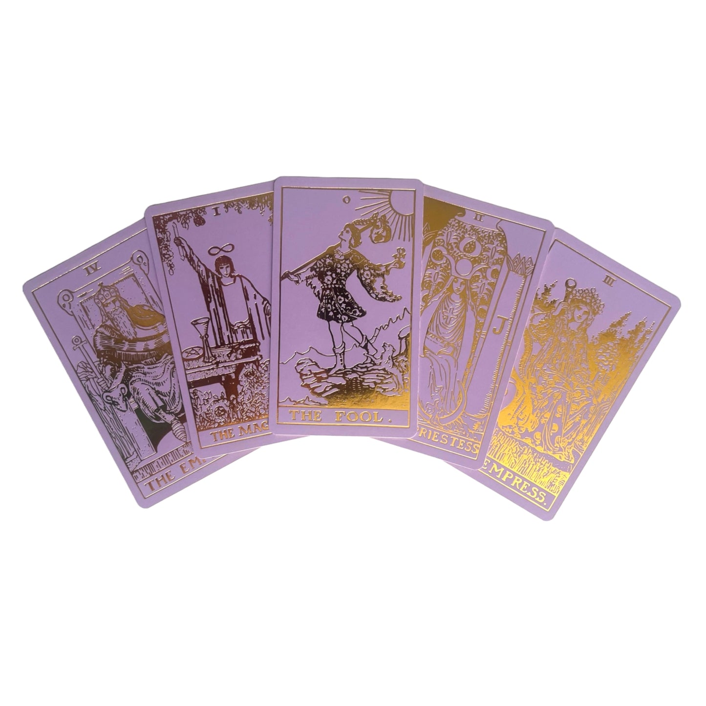 Lavender & Gold Foil Tarot Deck & Guidebook