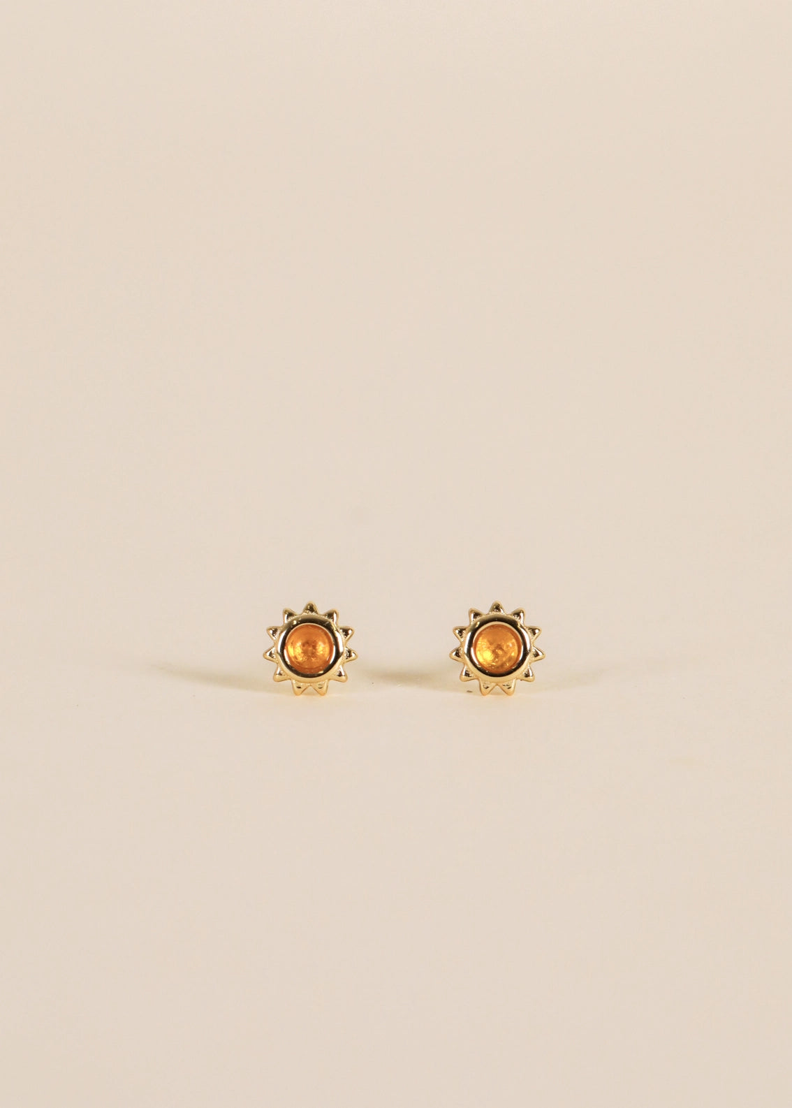 JaxKelly Amber Sun Stud Earrings