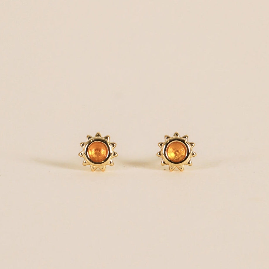 JaxKelly Amber Sun Stud Earrings *PRE-ORDER 12/2*
