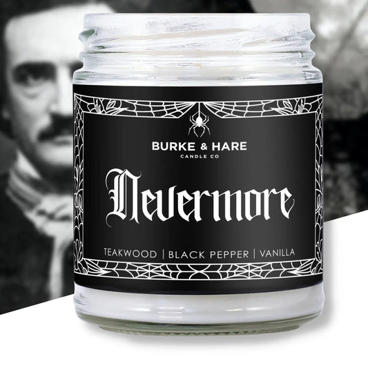 Burke & Hare Co. "Nevermore" Teakwood + Black Pepper Candle
