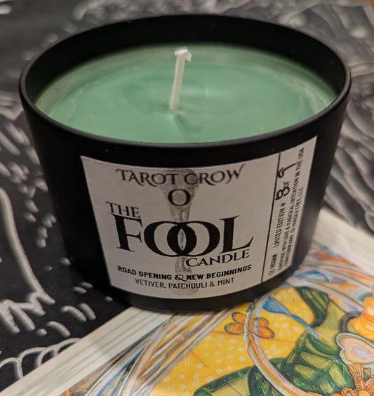Tarot Crow "0 - The Fool" Candle