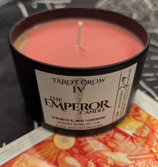 Tarot Crow "IV - The Emperor" Candle