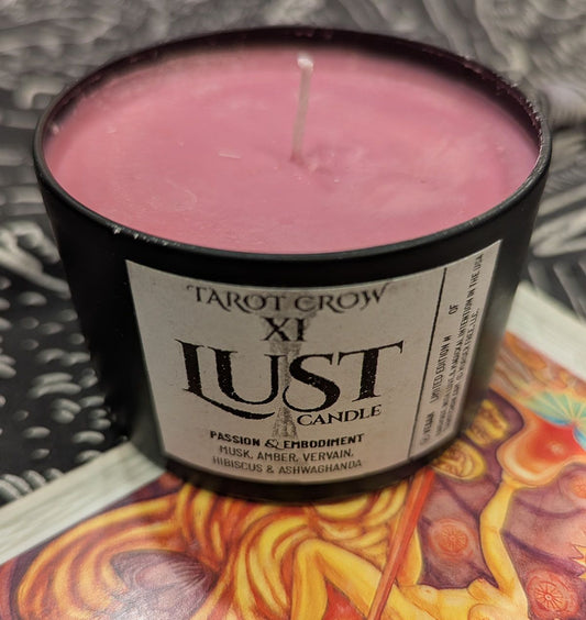 Tarot Crow "XI - Lust" Candle