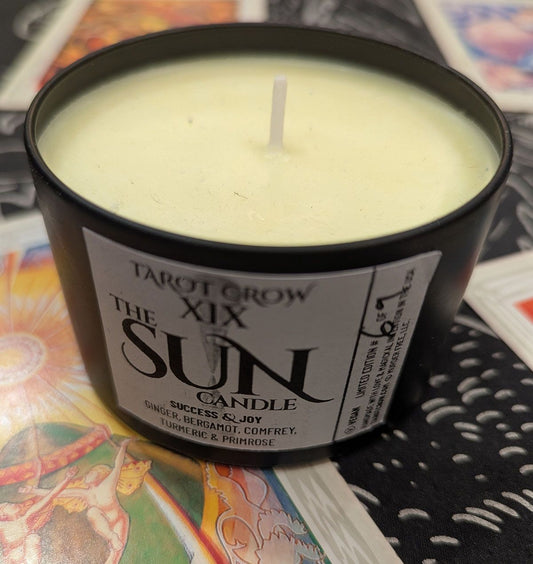 Tarot Crow "XIX - The Sun" Candle