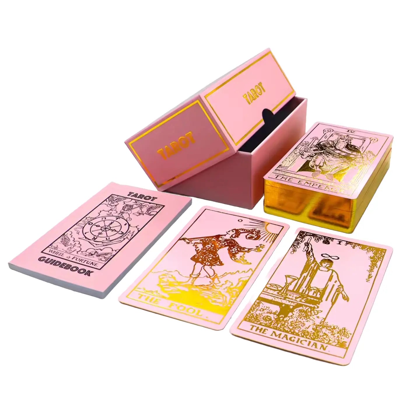 Rose Gold Foil Tarot Deck & Guide