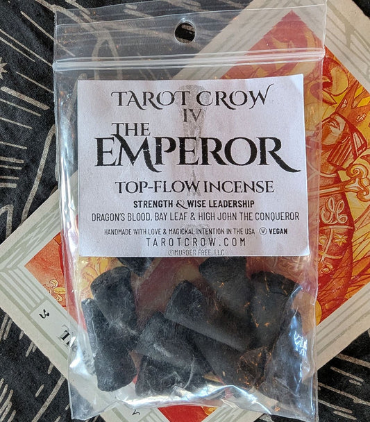 Tarot Crow "IV - The Emperor" Incense Cones