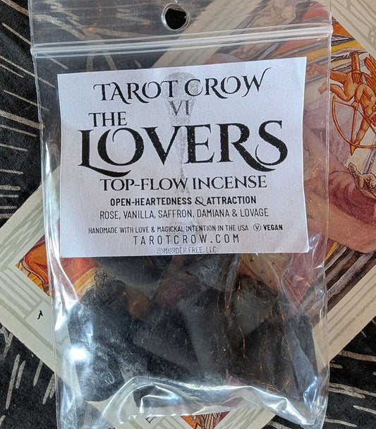 Tarot Crow "VI - The Lovers" Incense Cones