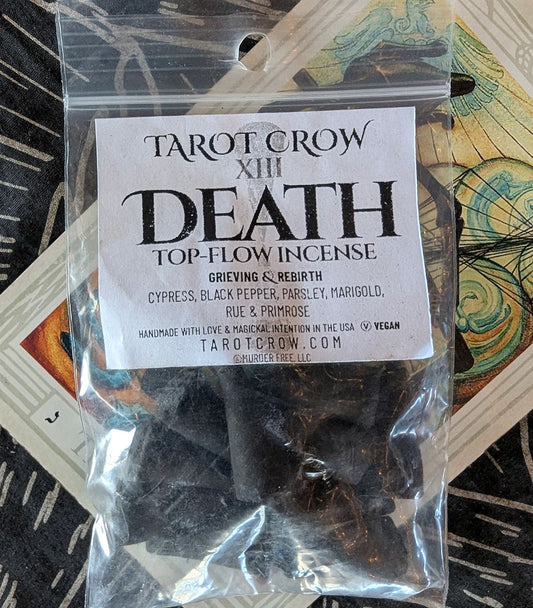 Tarot Crow "XIII - Death" Incense Cones