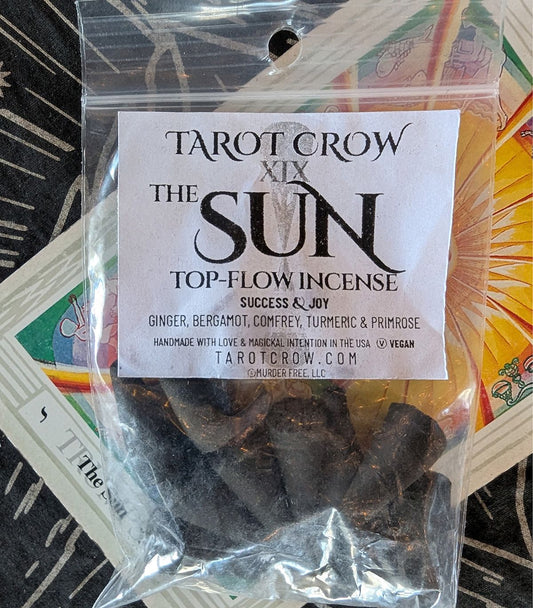 Tarot Crow "XIX - The Sun" Incense Cones