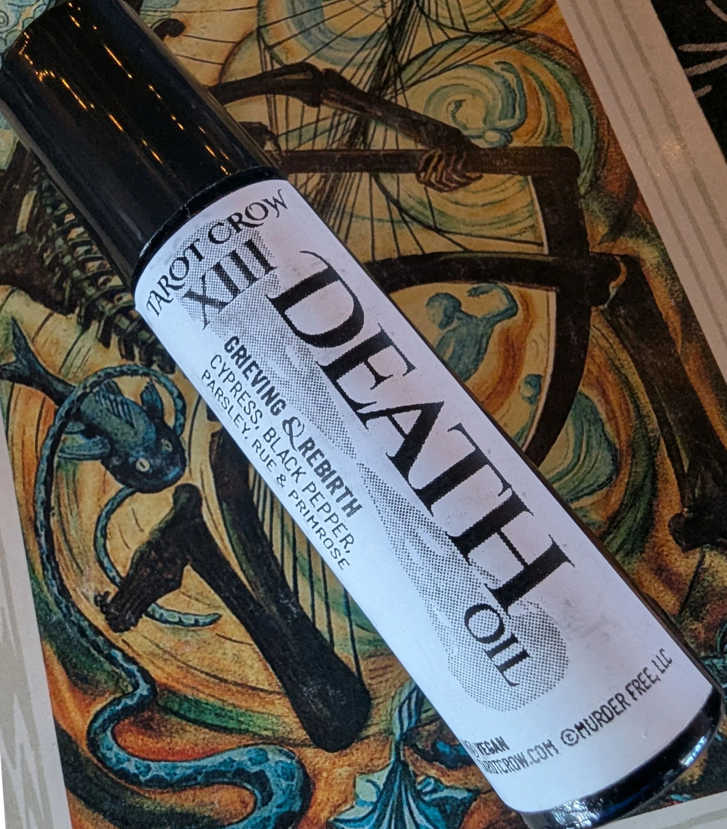 Tarot Crow "XIII - Death" Scented Oil Roller