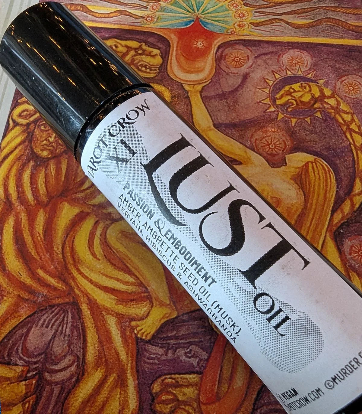 Tarot Crow "XI - Lust" Scented Oil Roller