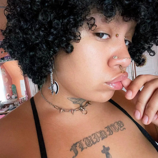 While Odin Sleeps "Arcarsenal" Axe Earrings