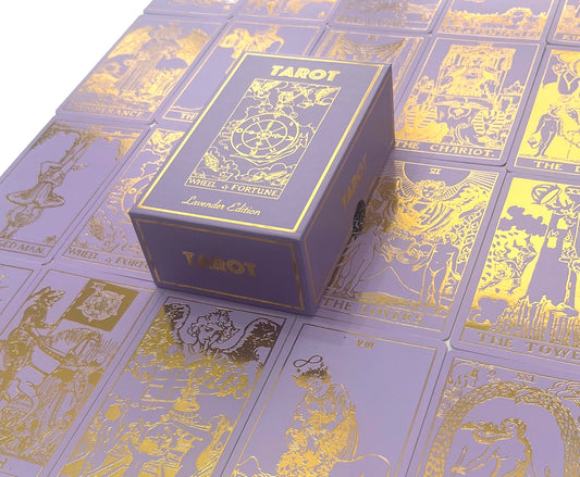 Lavender & Gold Foil Tarot Deck & Guidebook