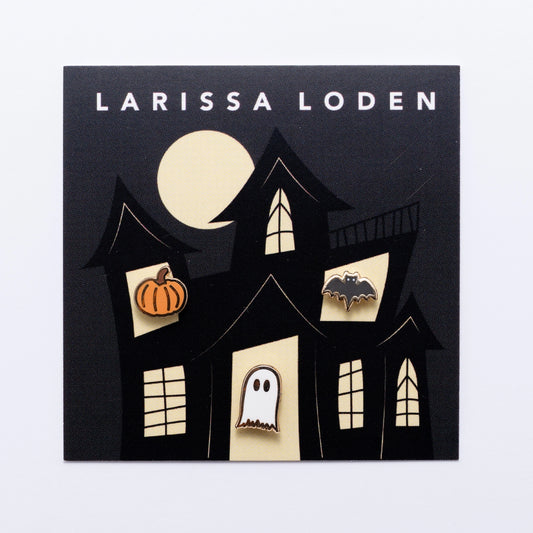 Larissa Loden "Spooky" Set of 3 Enamel Studs
