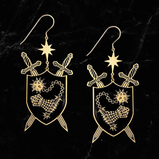 While Odin Sleeps "Defensio" Earrings