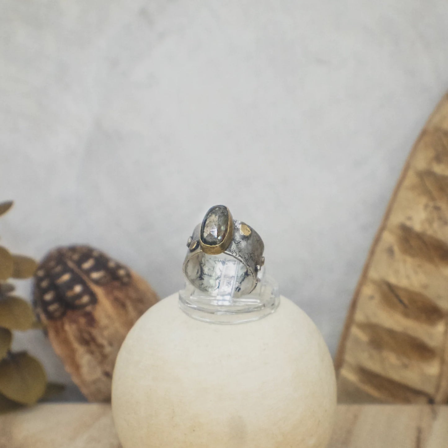 Aster Jewelry "Mosslight Halo" Ring