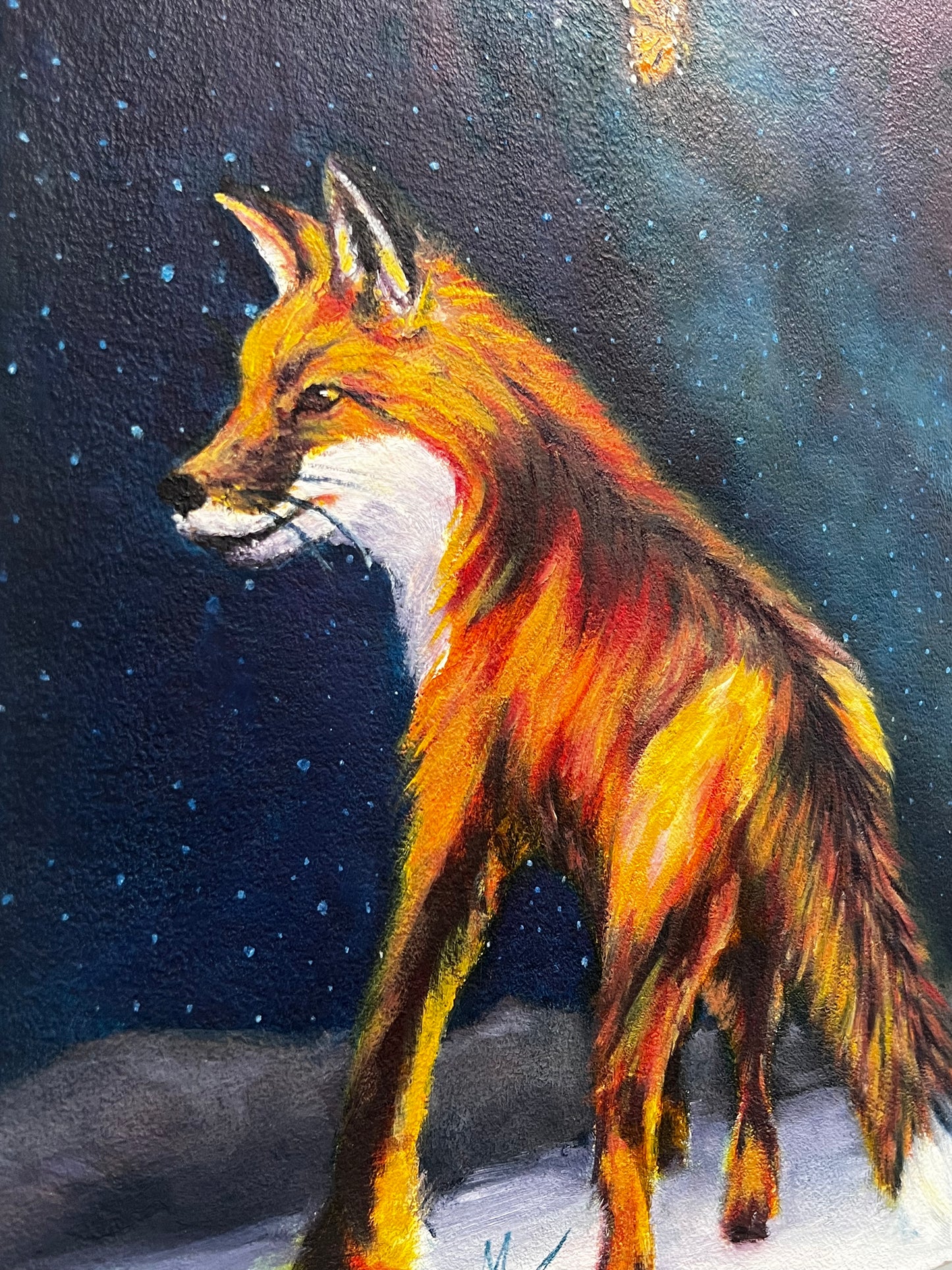 Monica Lisette-Sanchez "Milky Way Over Snow Fox"