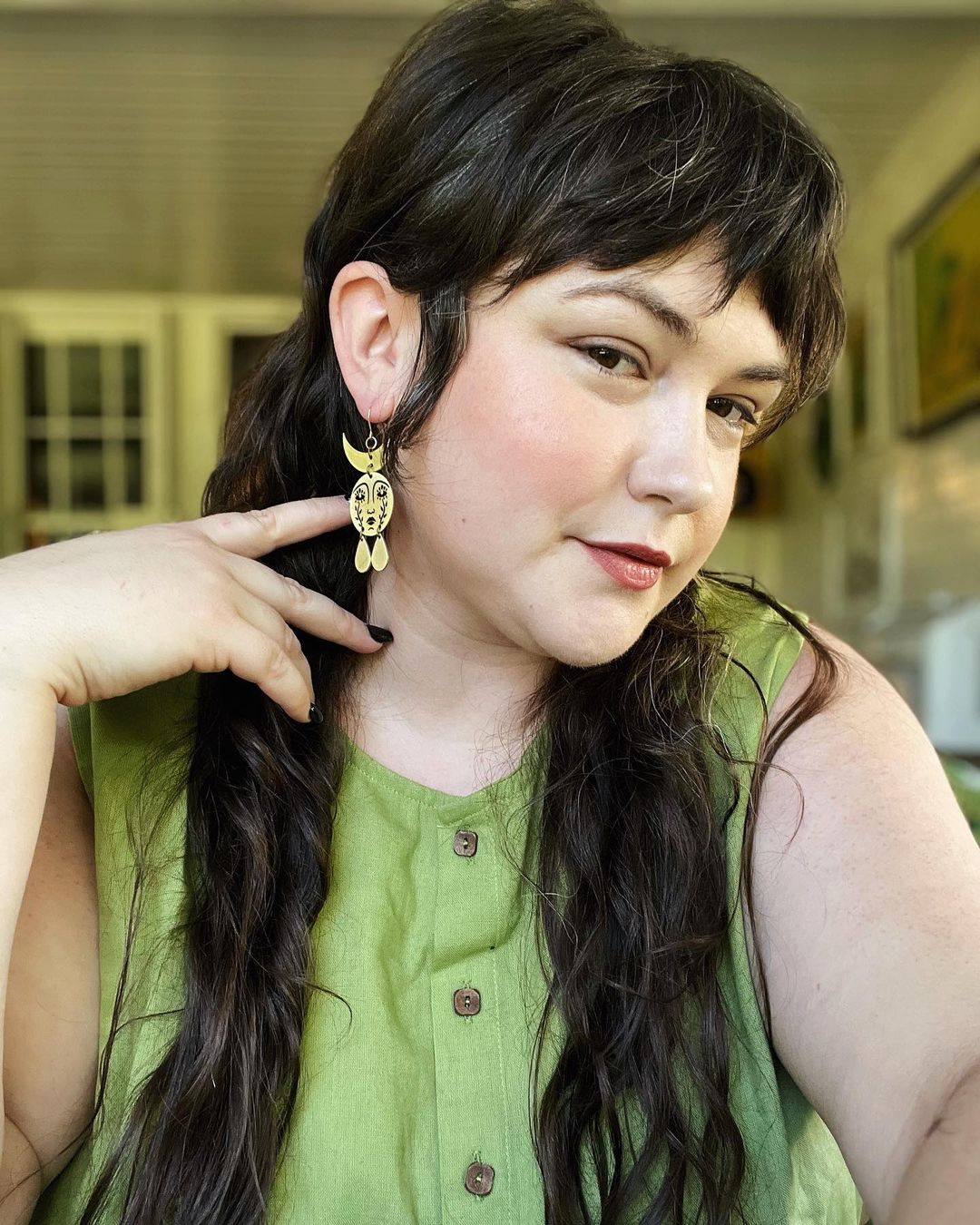 While Odin Sleeps “Horned Mother Moon” Earrings