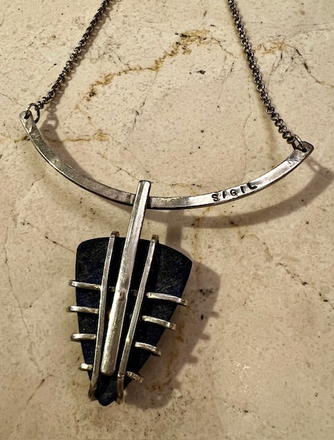 Sigil Jewelry "Raw Lapis" One of a Kind Necklace