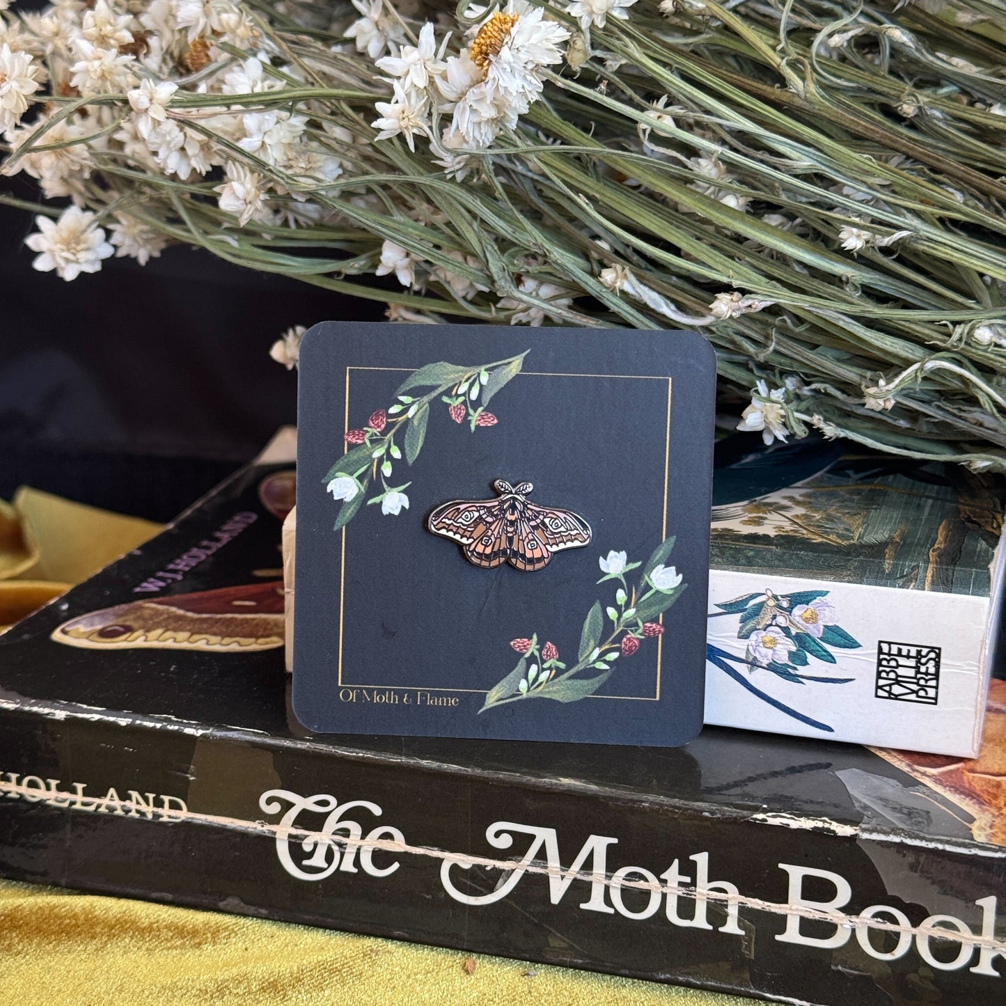 Of Moth and Flame "Mini Emperor Moth" Enamel Pin