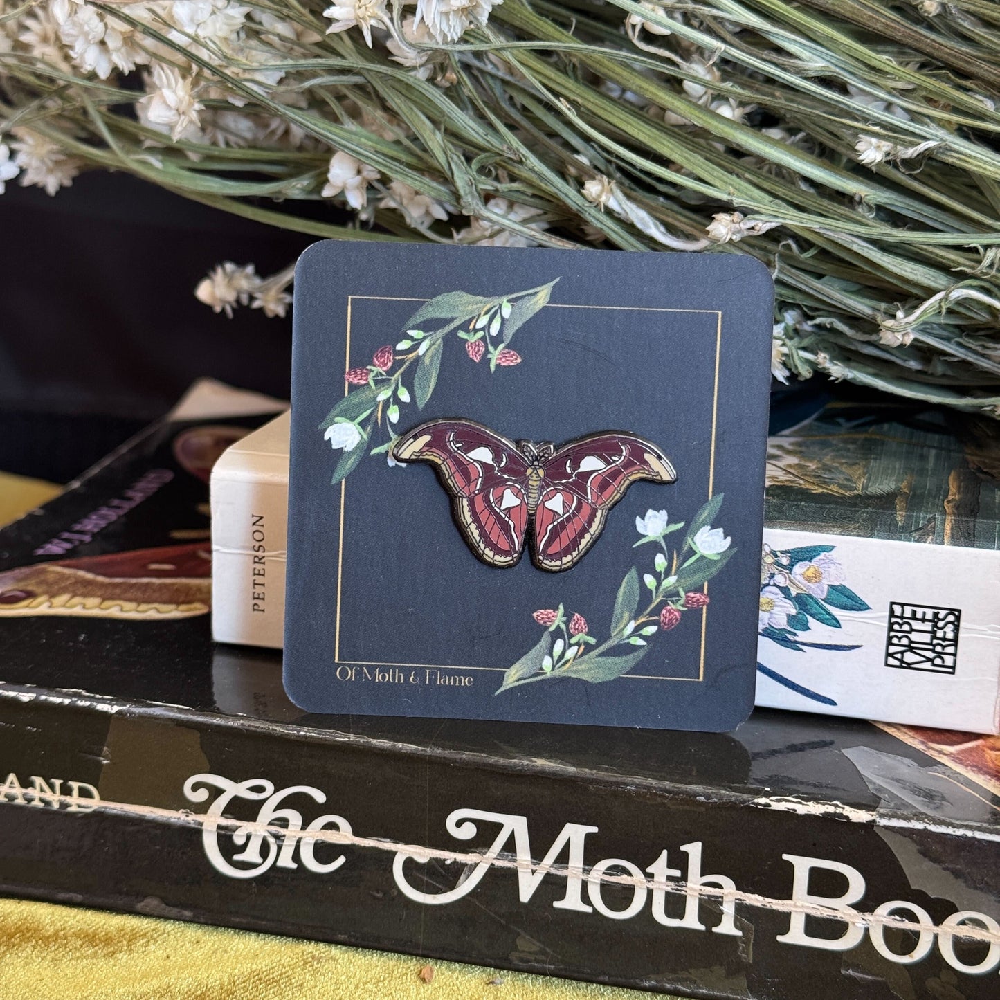 Of Moth and Flame "Atlas Moth" Enamel Pin