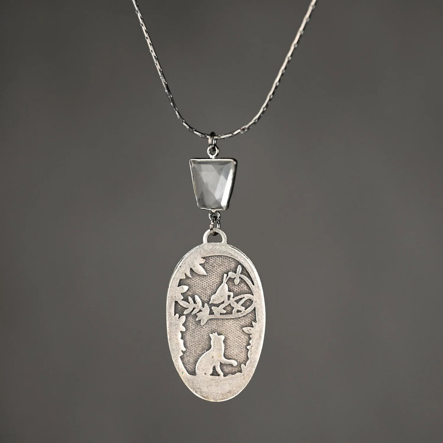 KBD Studios Fox & Bird Fable Necklace