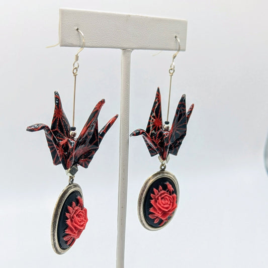 Chronic Baubles Origami Jewelry "Evangeline's Earrings"