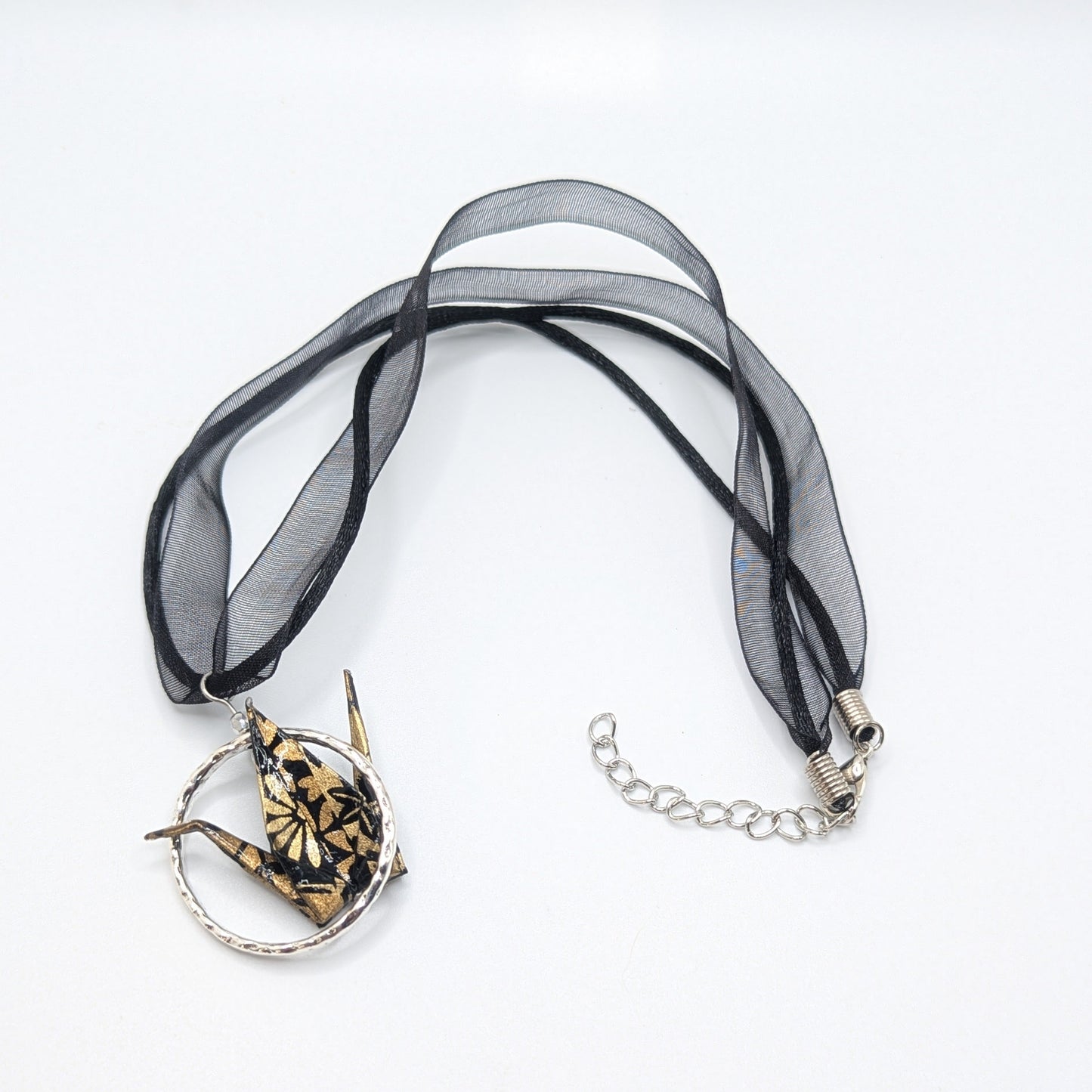 Chronic Baubles Origami "Gold Washi Crane" Choker