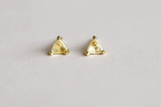 JaxKelly Mini Citrine Energy Studs