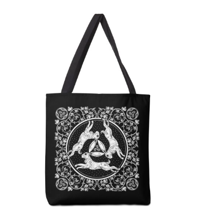 Nikol King "Triple Hares" Tote Ba