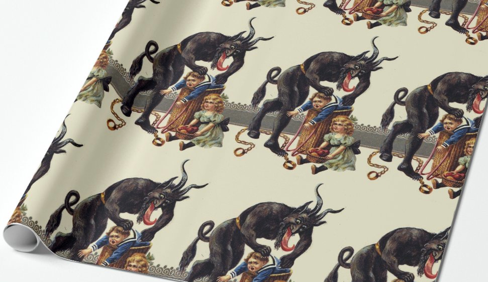 Krampus Christmas Wrapping Paper – Alexandria Noël