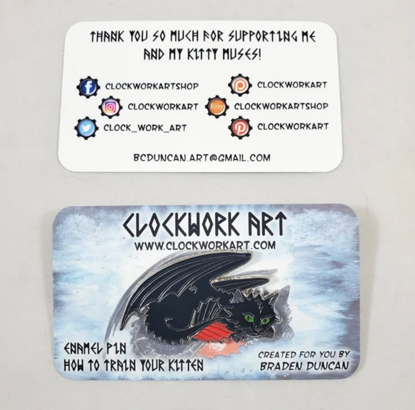 Pin esmaltado "Cómo entrenar a tu gatito" de Clockwork Art