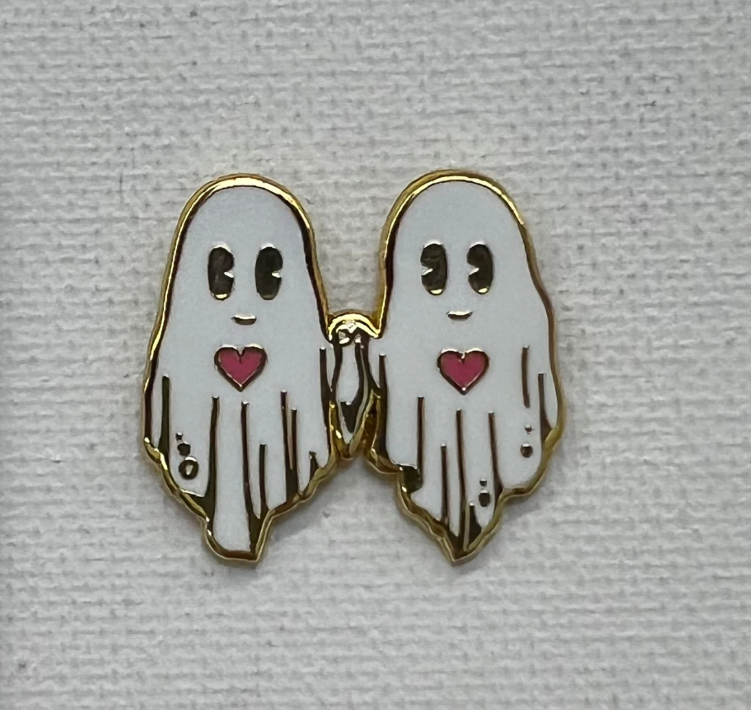 Strike Gently Co. "Ghost Friends" Enamel Pin *PRE-ORDER 12/3