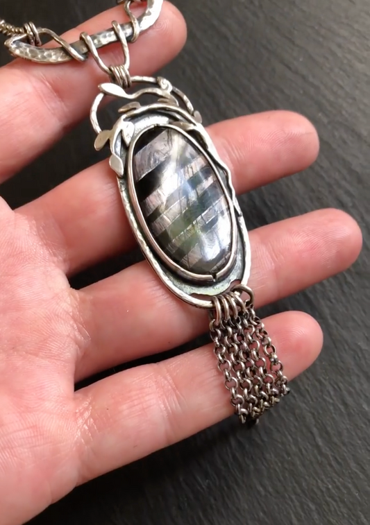 Sigil Jewelry "Hypersthene" One of a Kind Necklace