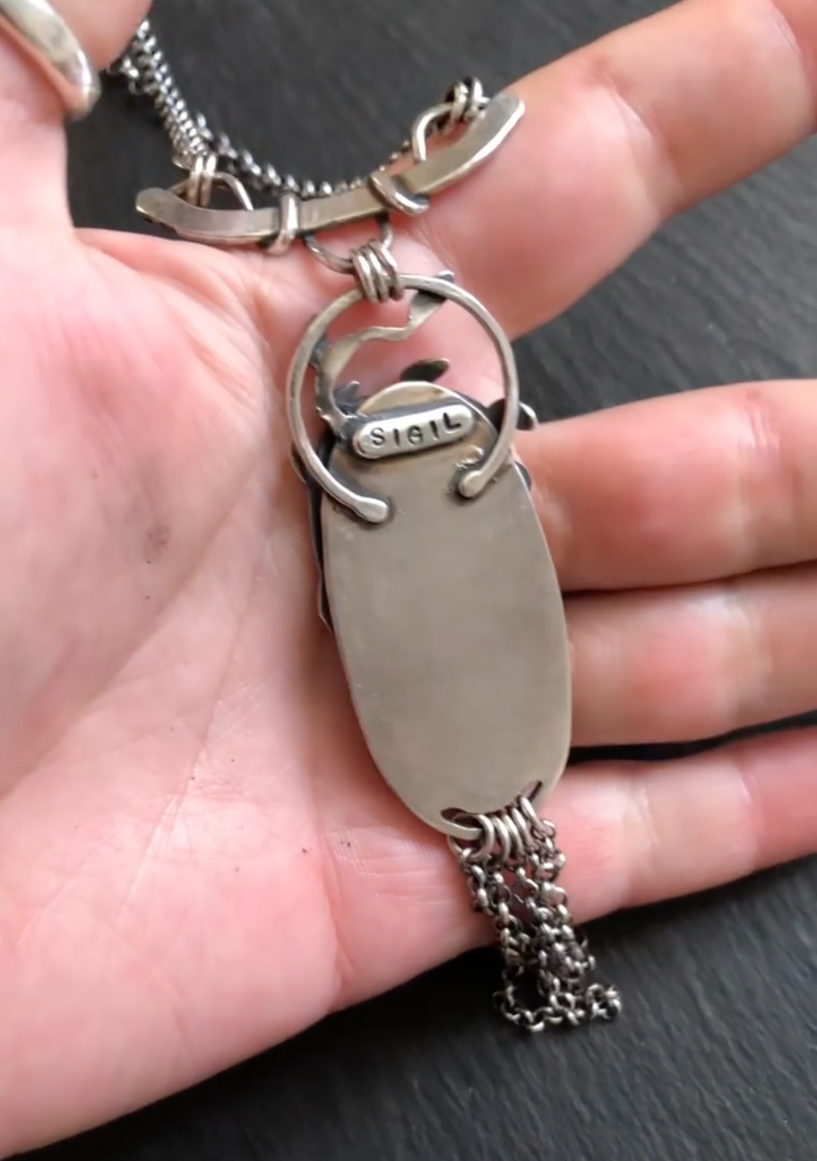 Sigil Jewelry "Hypersthene" One of a Kind Necklace