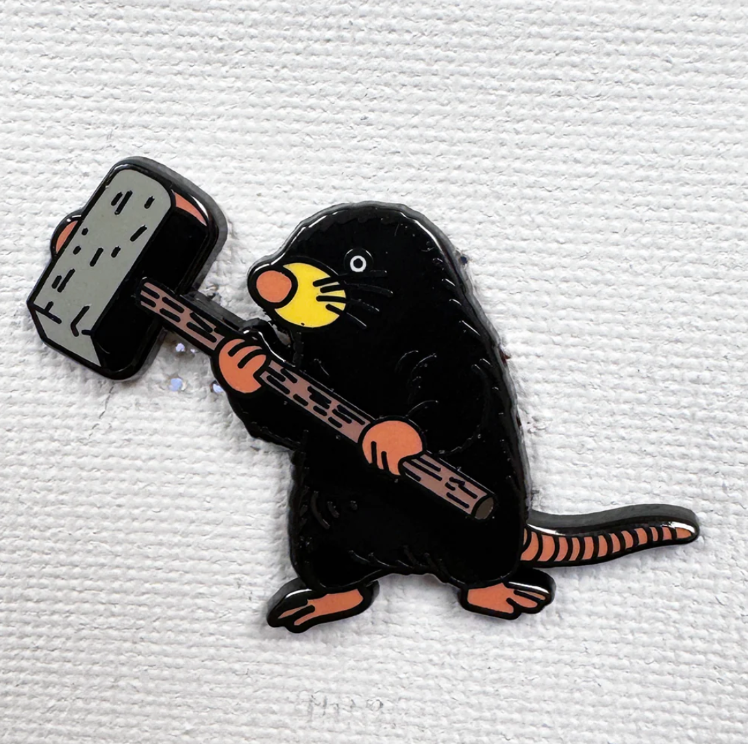 Strike Gently Co. "Mole" Enamel Pin