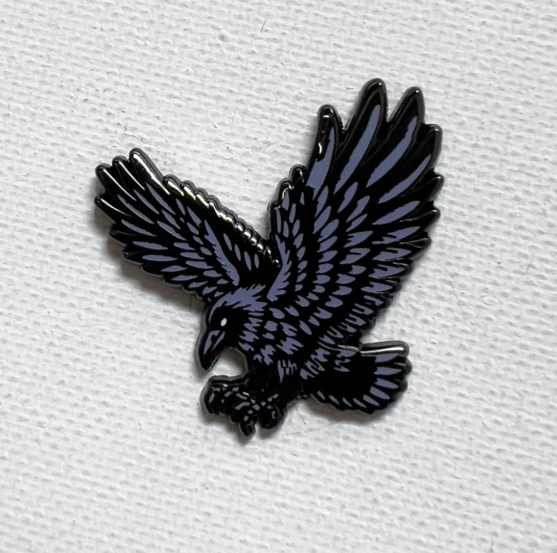 Strike Gently Co. "Crow" Enamel Pin