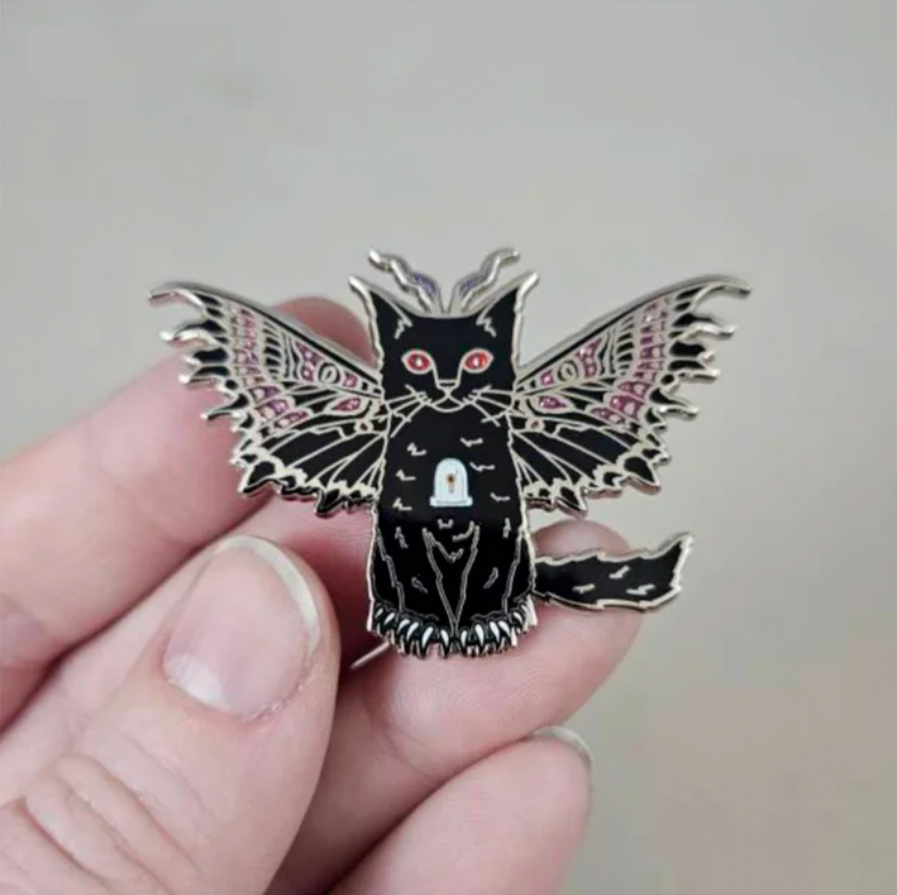 Clockwork Art "Meowthman" Enamel Pin
