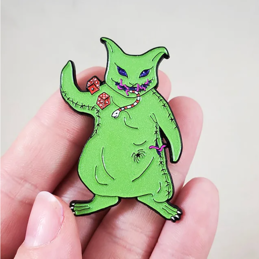 Clockwork Art "Snake Eyes Kitten" Enamel Pin