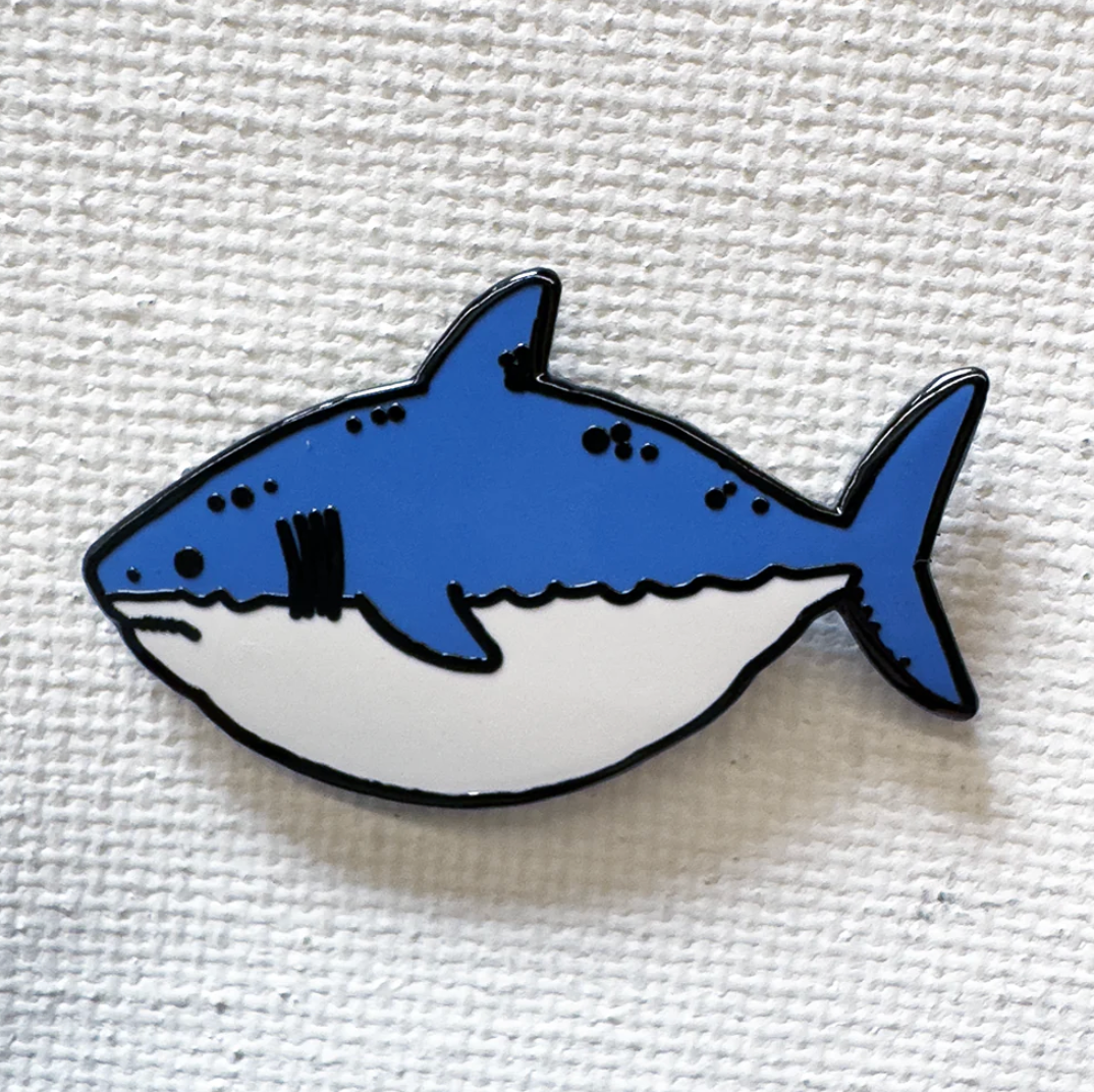 Strike Gently Co. "Fat Shark" Enamel Pin *PRE-ORDER 12/3*
