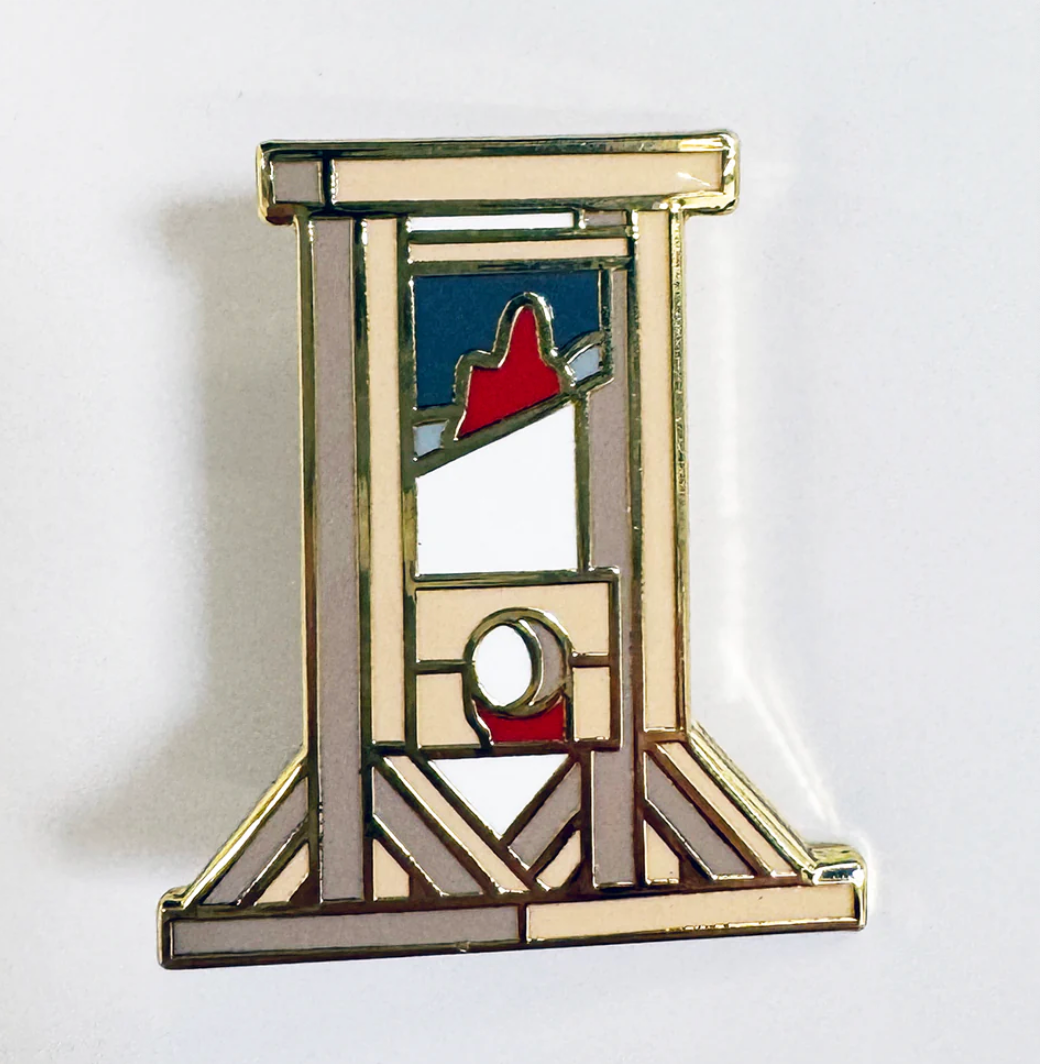 Strike Gently "Guillotine" Enamel Pin