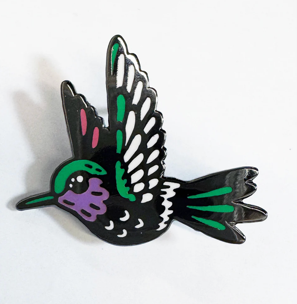Strike Gently Co. "Hummingbird" Enamel Pin
