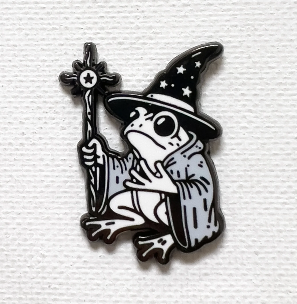 Strike Gently Co. "Frog Mage" Enamel Pin