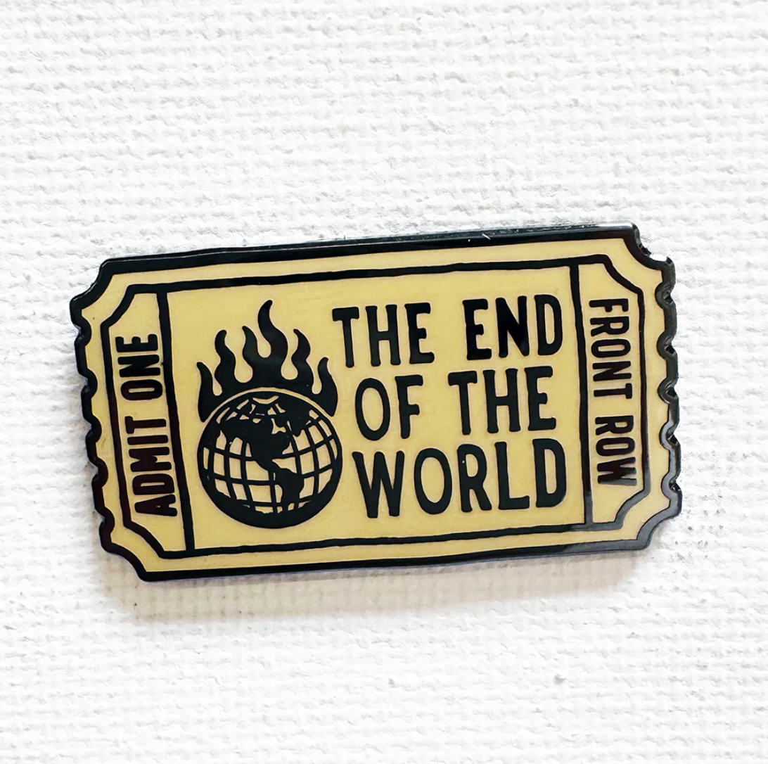 Strike Gently Co. "End of the World" Enamel Pin