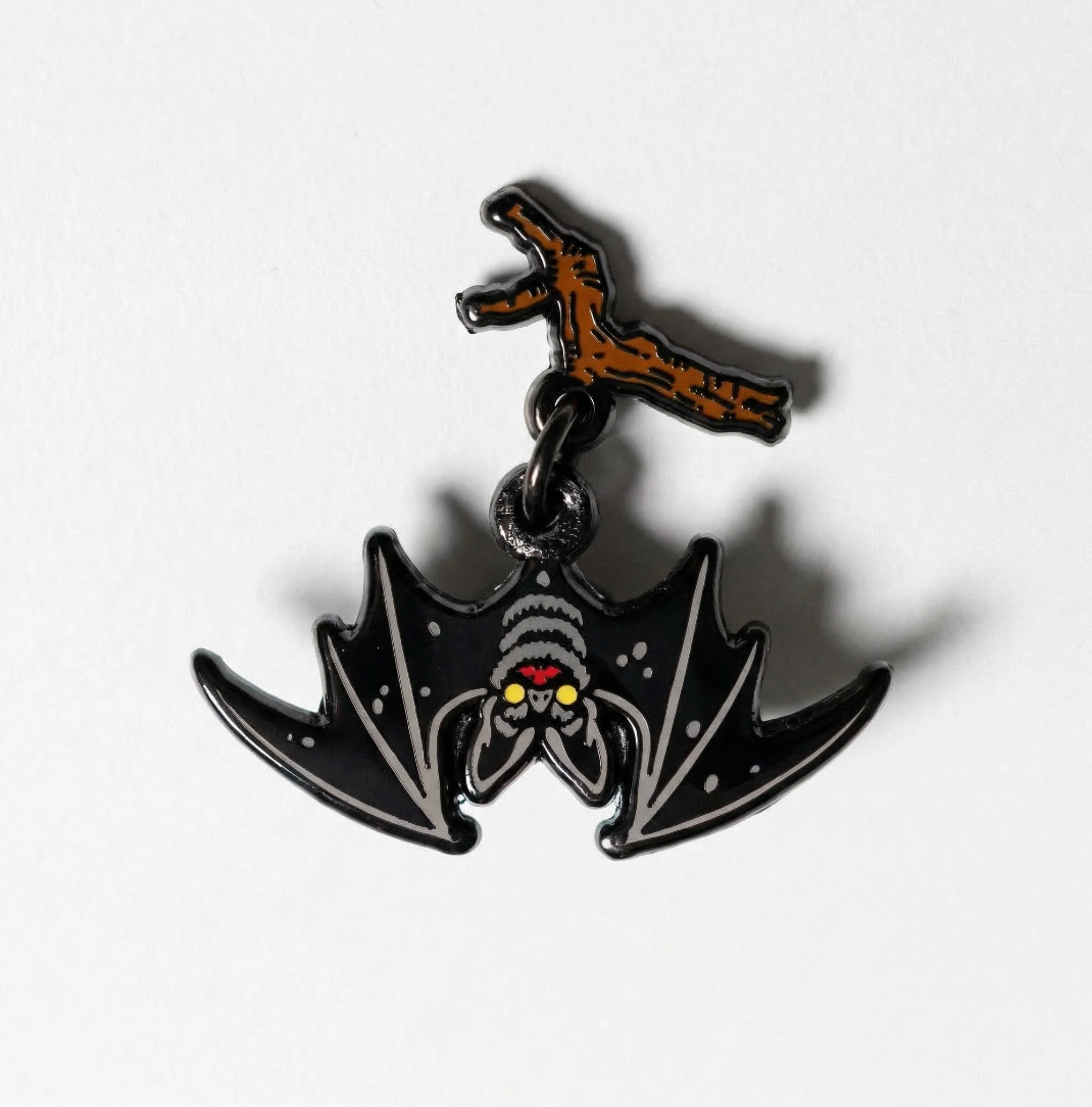 Strike Gently Co. "Hanging Bat" Enamel Pin