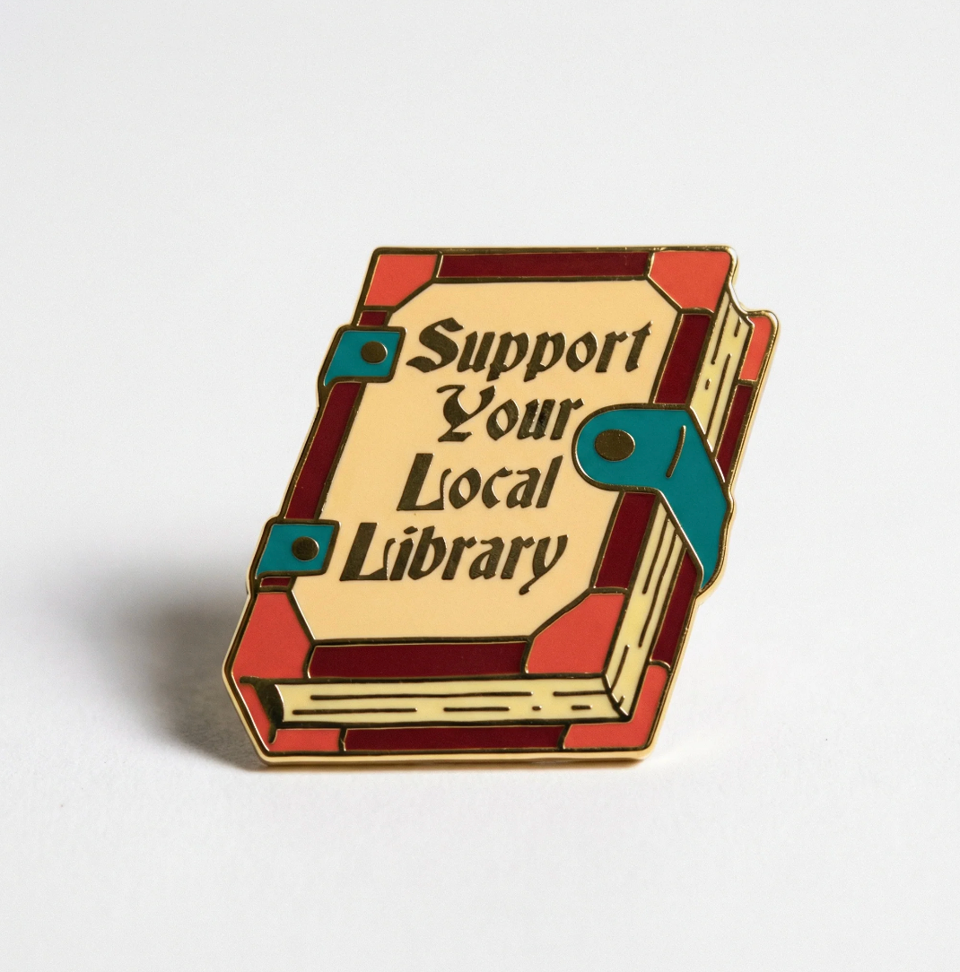 Strike Gently "Library" Enamel Pin