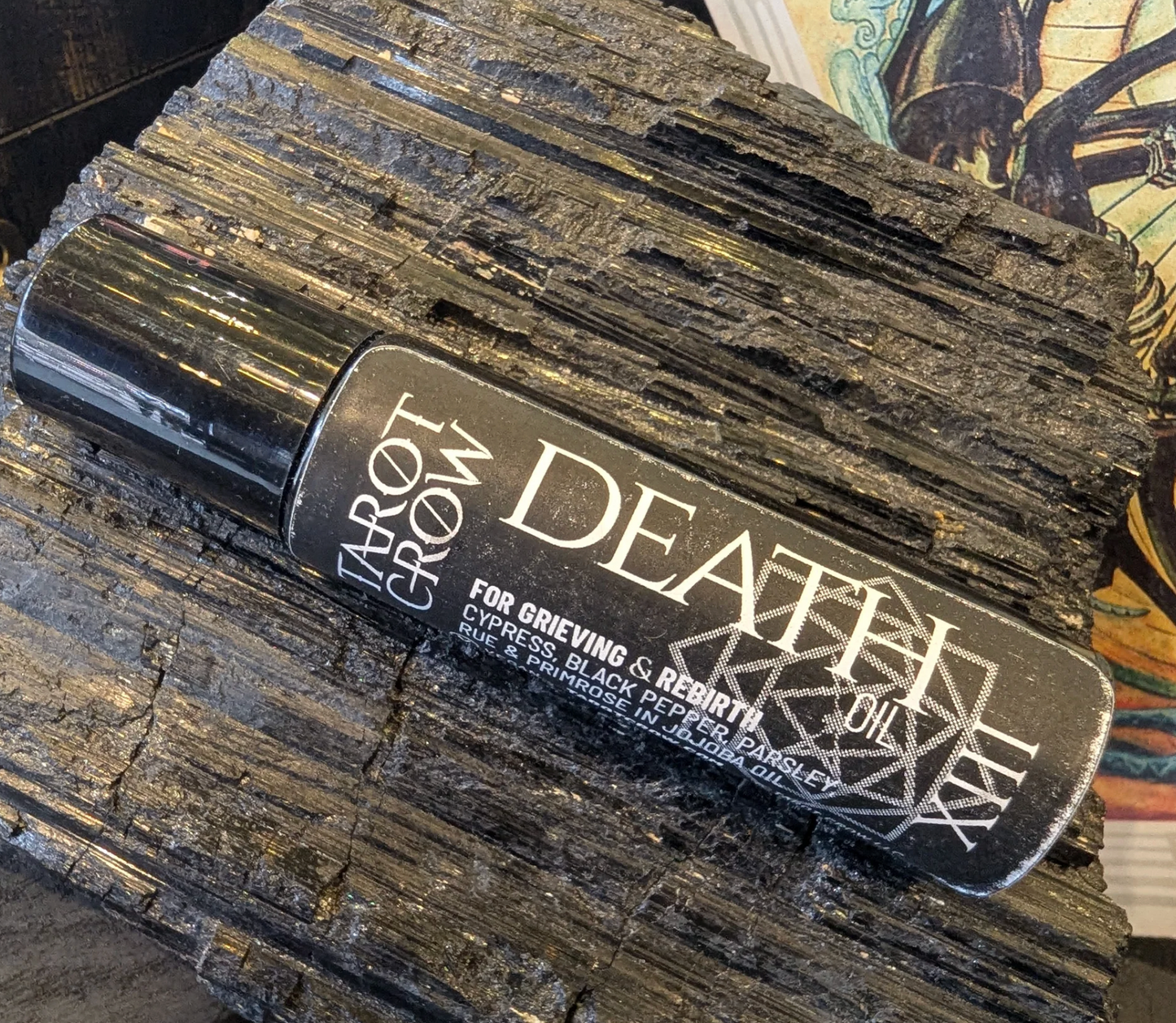 Tarot Crow "XIII - Death" Scented Oil Roller